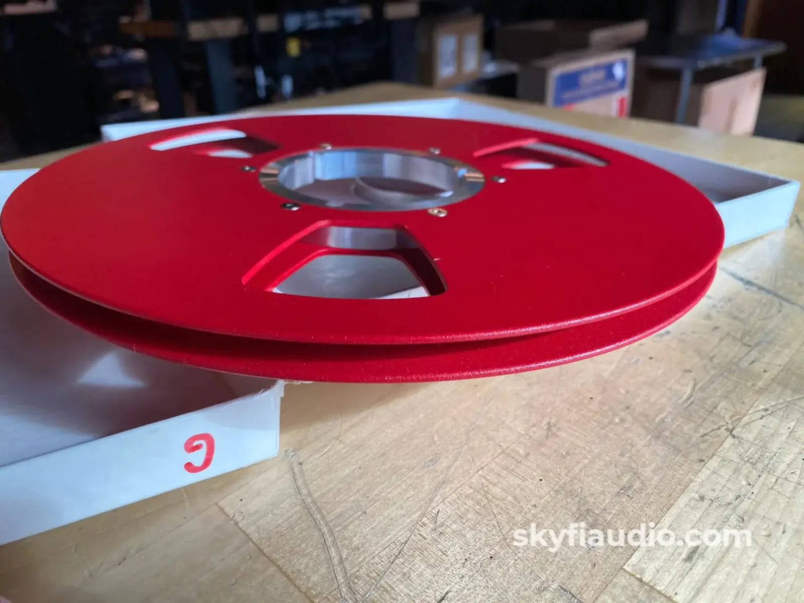 10" NAB Take Up Reel in Red or Blue - Super High Quality - NEW - Image 8