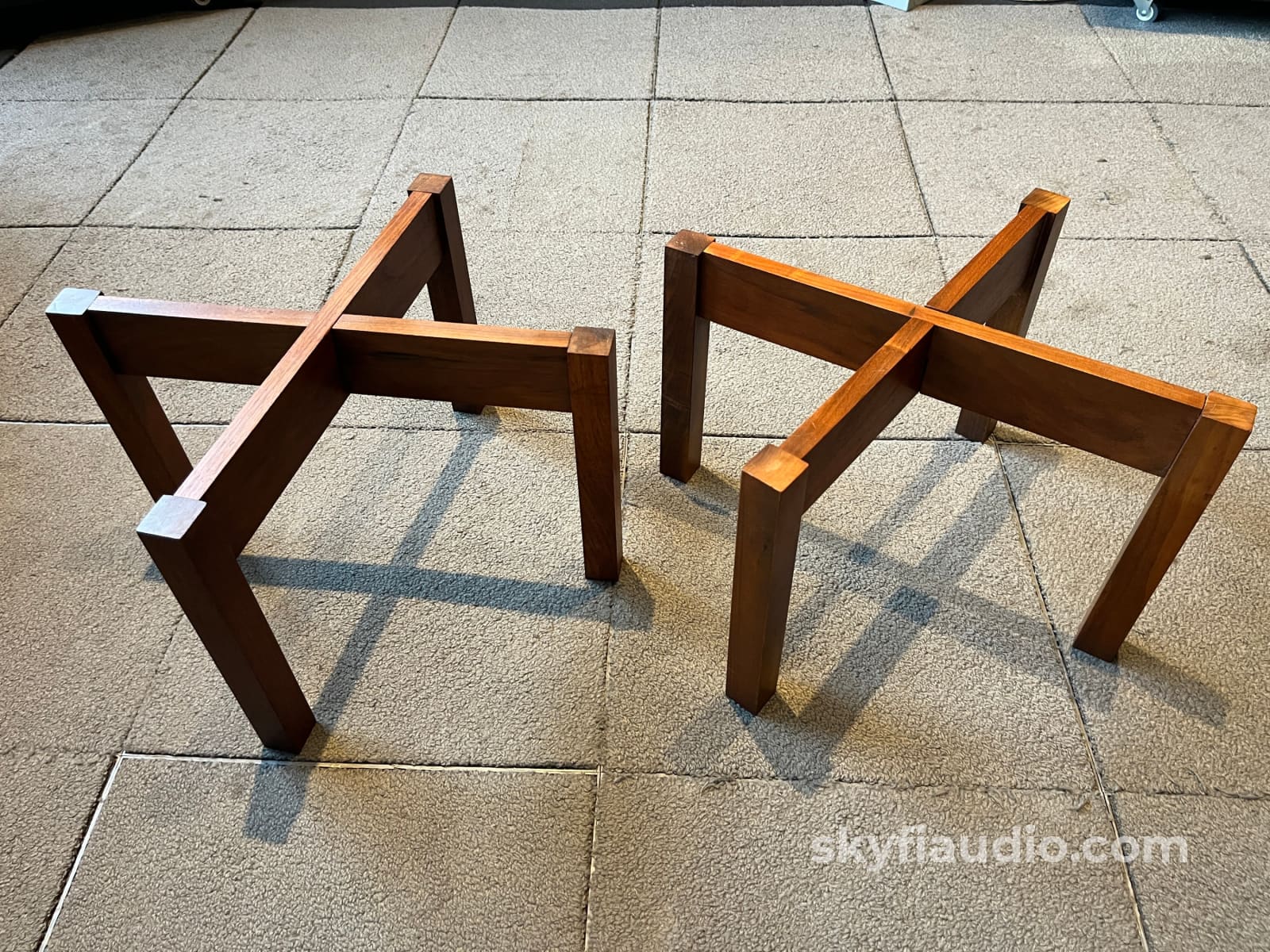 Acoustic Research Solid Walnut Stands for AR-3, AR-3a, AR-5, and Several Others - Image 7