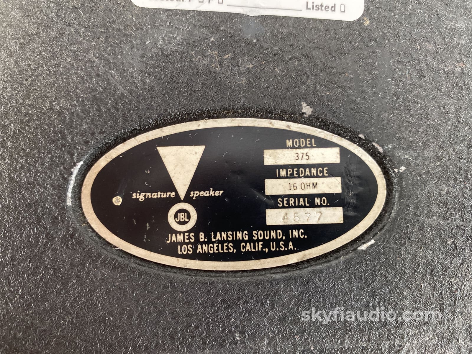 JBL James B. Lansing 375 Horn Compression Drivers, Super Rare - Image 14