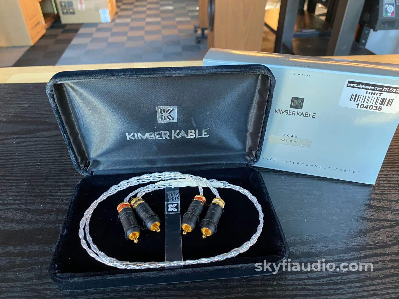 Kimber Kable KCAG RCA Audio Interconnects (Pair) w/WBT - 0.5m