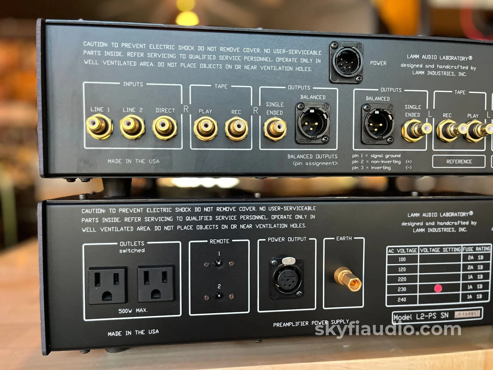 Lamm L2 Reference Preamplifier - Hybrid Tube and Solid State - Lightly Serviced - Image 13