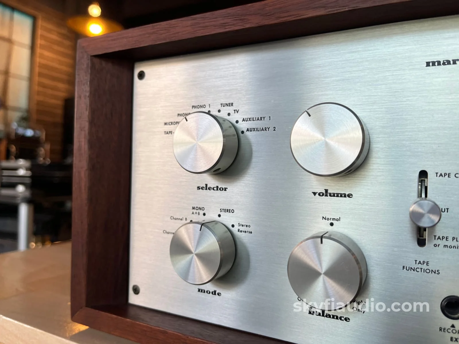 Marantz 7T Solid State Vintage Preamplifier - Serviced w/ Reproduction Cabinet - Image 4