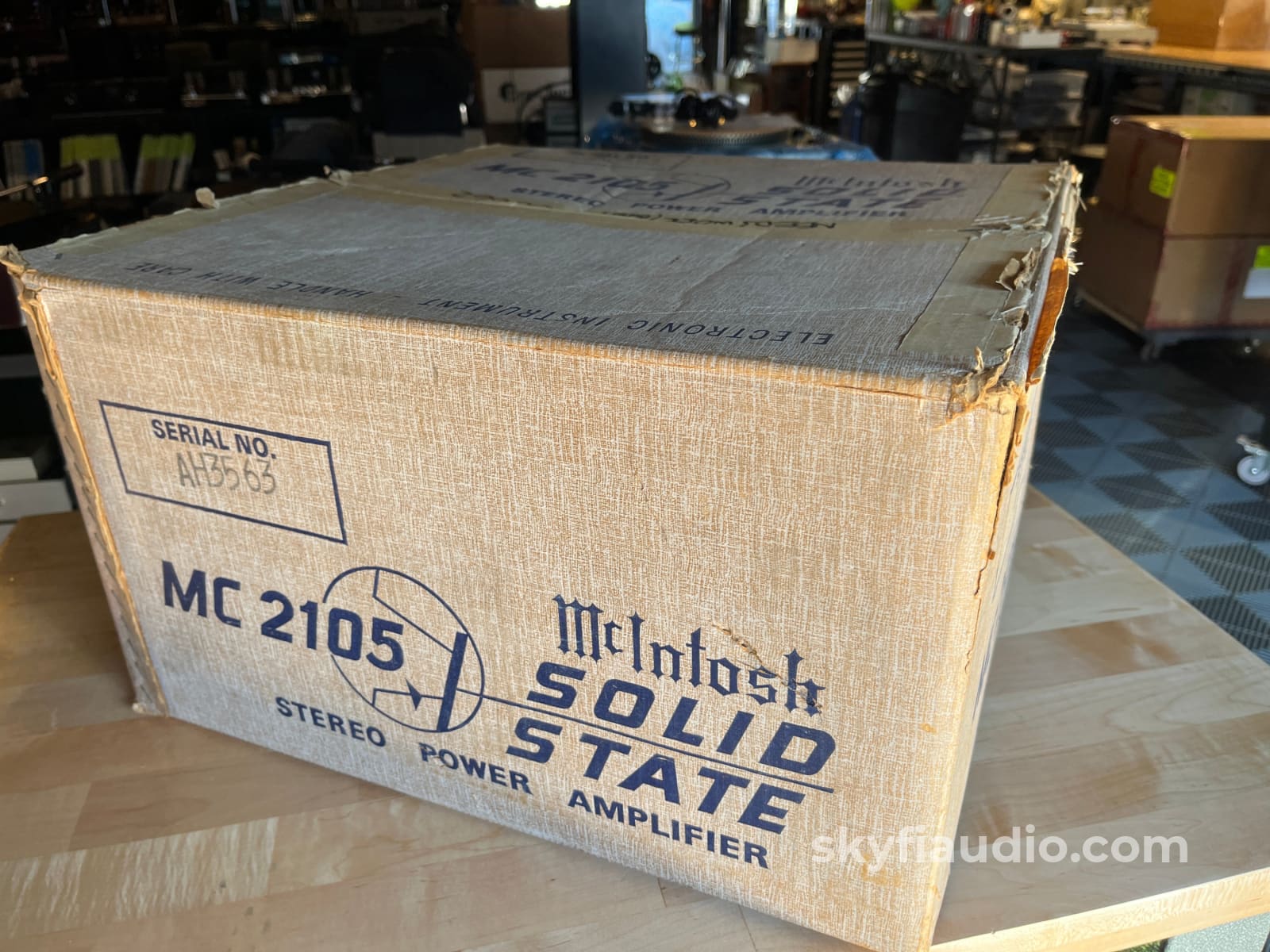 McIntosh MC2105 Vintage Official Factory Shipping Carton - Great Condition - Image 7