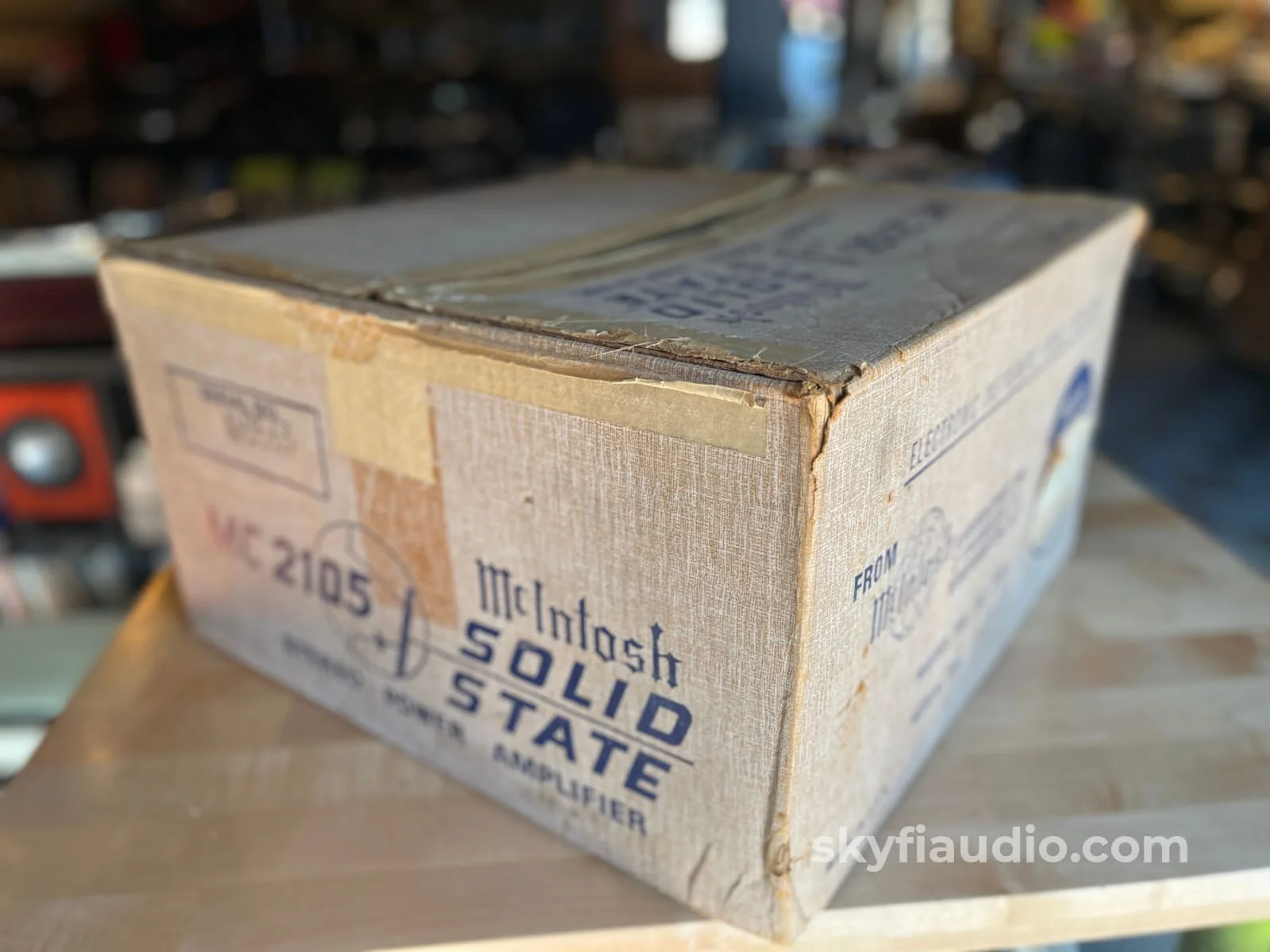 McIntosh MC2105 Vintage Official Factory Shipping Carton - Great Condition - Image 9