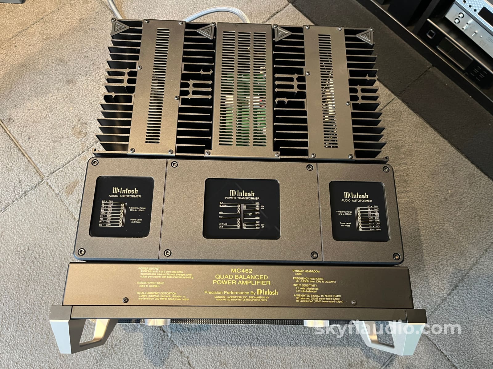 McIntosh MC462 Solid State Amplifier - Quad Balanced - Pre-Loved - Image 6