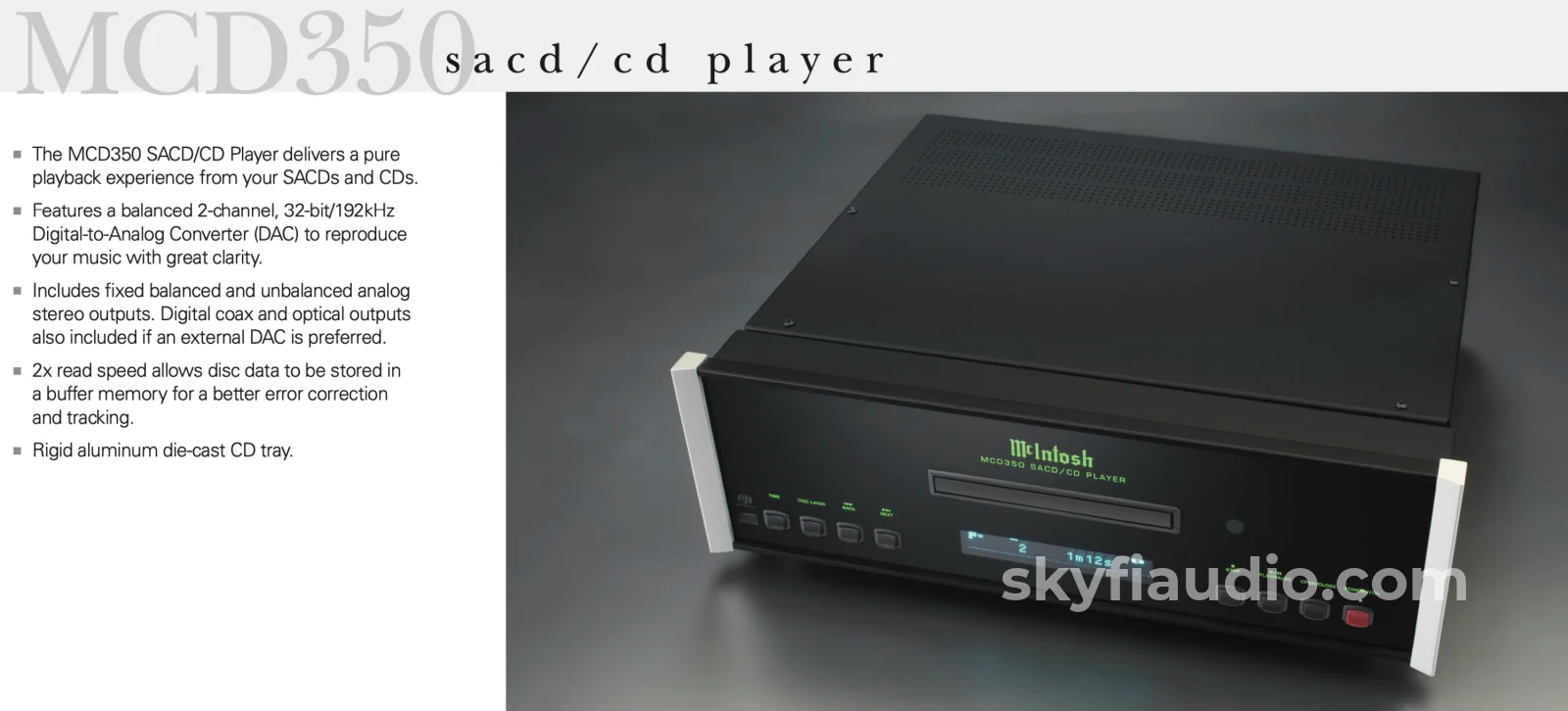 McIntosh MCD350 SACD/CD Player - NEW - Image 6