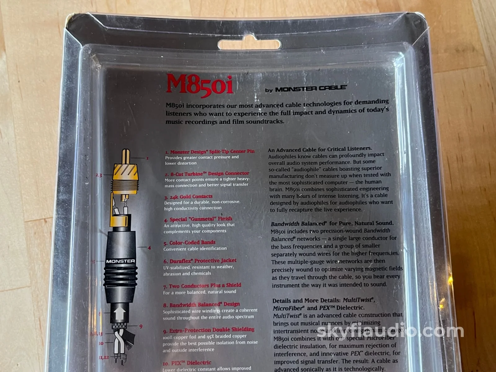 Monster Cable M850i Audiophile RCA Interconnects (Pair) - New Old Stock (NOS) - 2m - Image 6