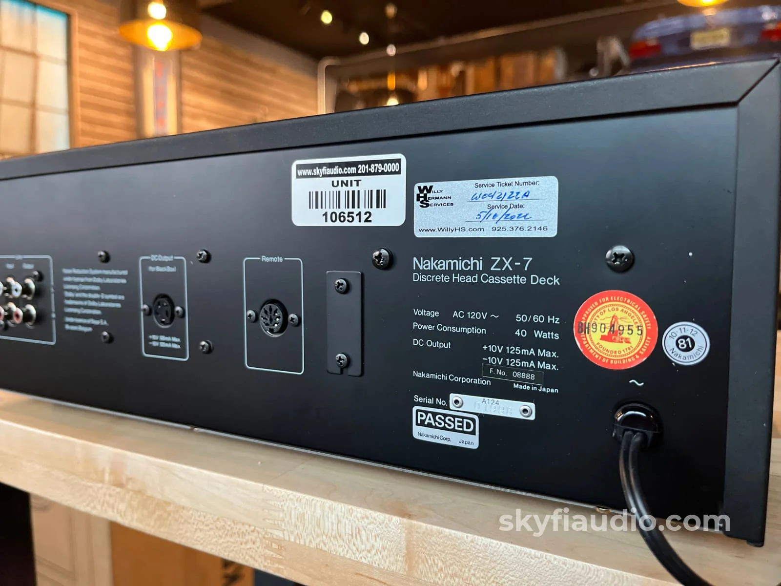 Nakamichi ZX-7 Cassette Deck - Overhauled in 2022 by Willie Hermann Services - Image 8