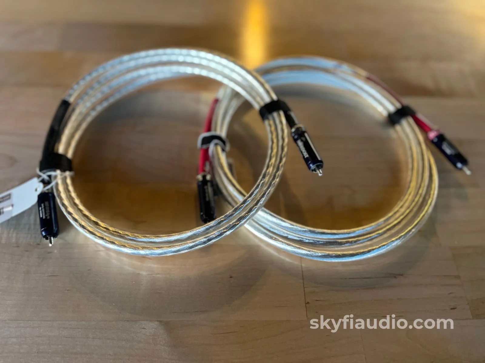 Nordost Valhalla RCA Interconnects (Pair) - Silver (Ag) Locking WBT Connectors - 2.2m - Image 2
