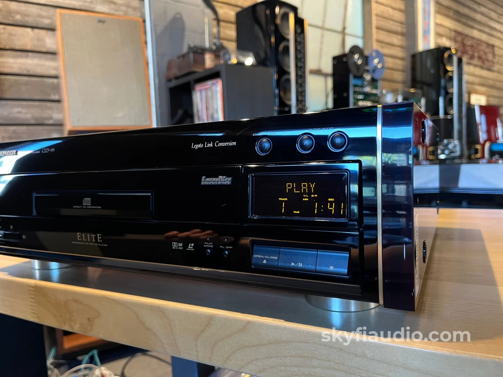 Pioneer Elite CLD-99 LaserDisc Player - With Original Jog-Dial Remote - Image 5