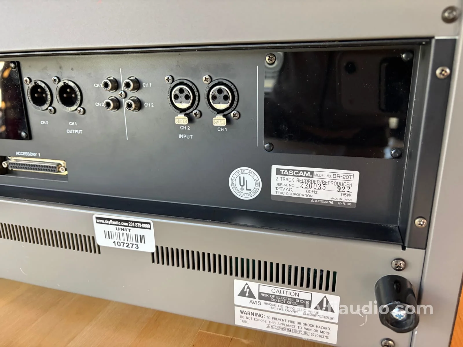 Tascam BR-20 Reel to Reel - McIntosh Tribute Limited Edition - 1 of Only 4 - Image 9