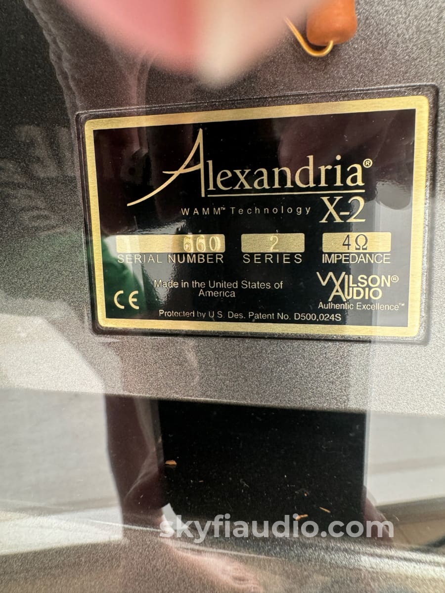 Wilson Audio Alexandria X-2 Series 2 Speakers - Complete Set with Crates, w/Free Shipping - Image 8